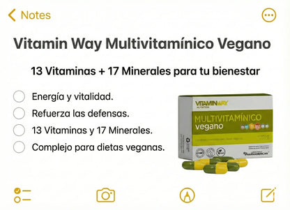 Multivitaminico Vegano Vitamin Way X30 Cápsulas